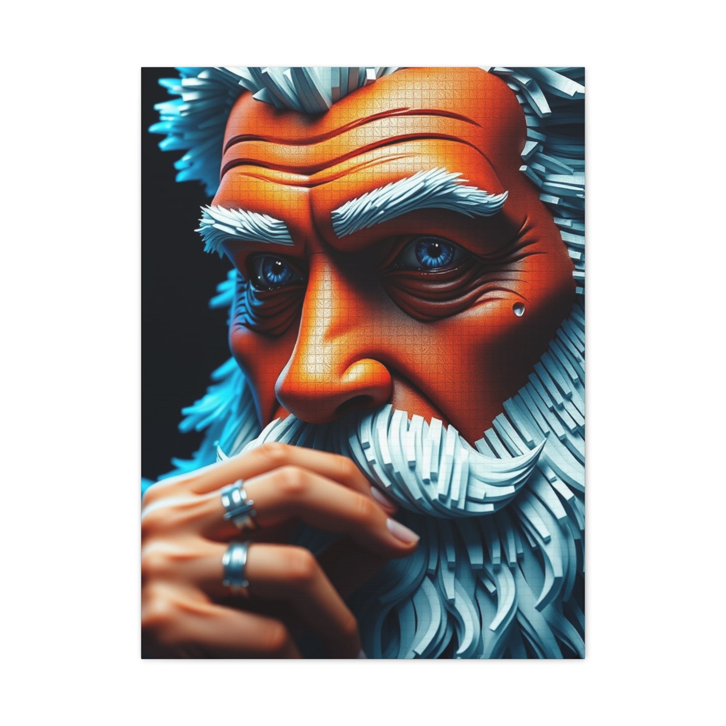 Pixelated Elegance Canvas