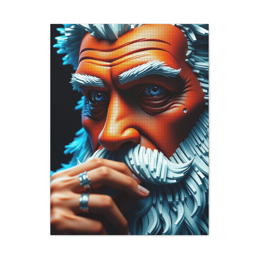 Pixelated Elegance Canvas