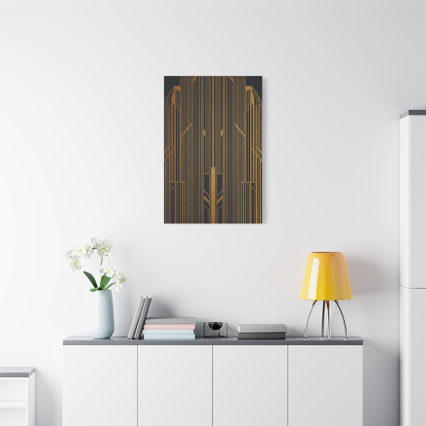 Golden Gate Art Deco Geometry Wall Art & Canvas Prints