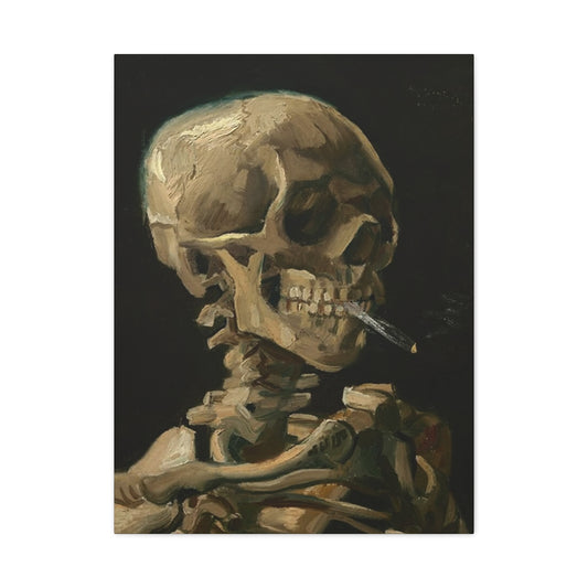 Smoking Skull Wall Art & Canvas Prints