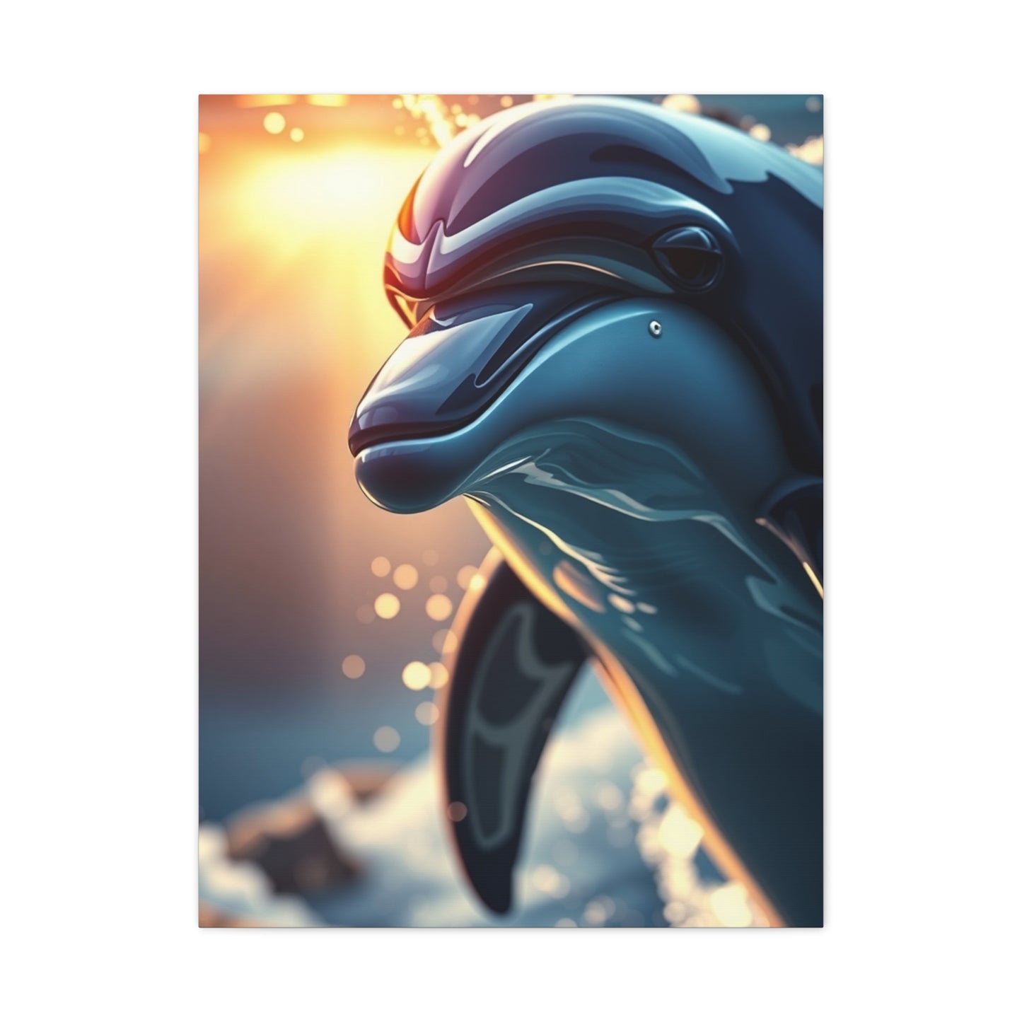 Vision Dolphin Art Art Wall Art & Canvas Print