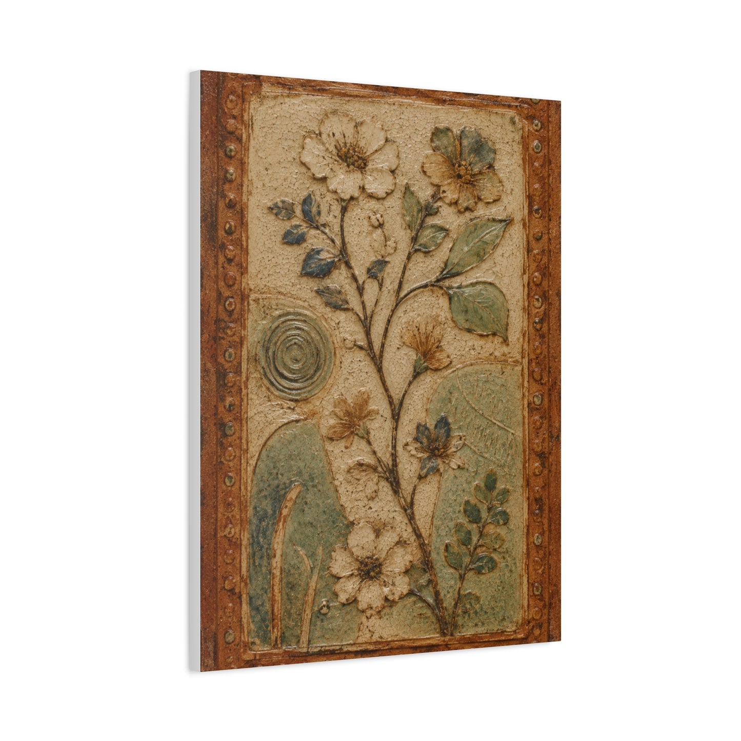 Textured Botanical Relief Study Panel Wall Art & Canvas Print