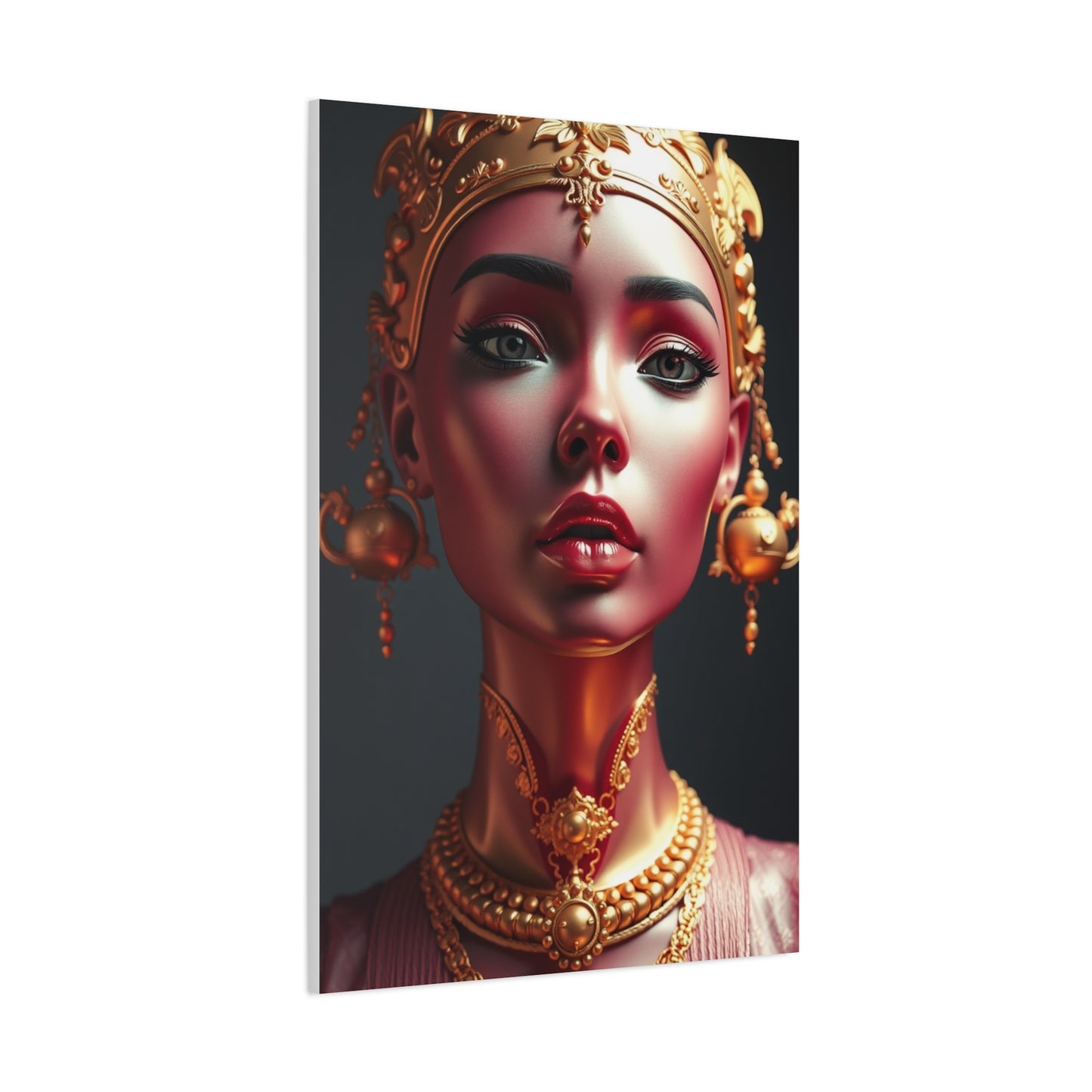 Gold & Pink Art Luxury Canvas Wall Art & Canvas Print
