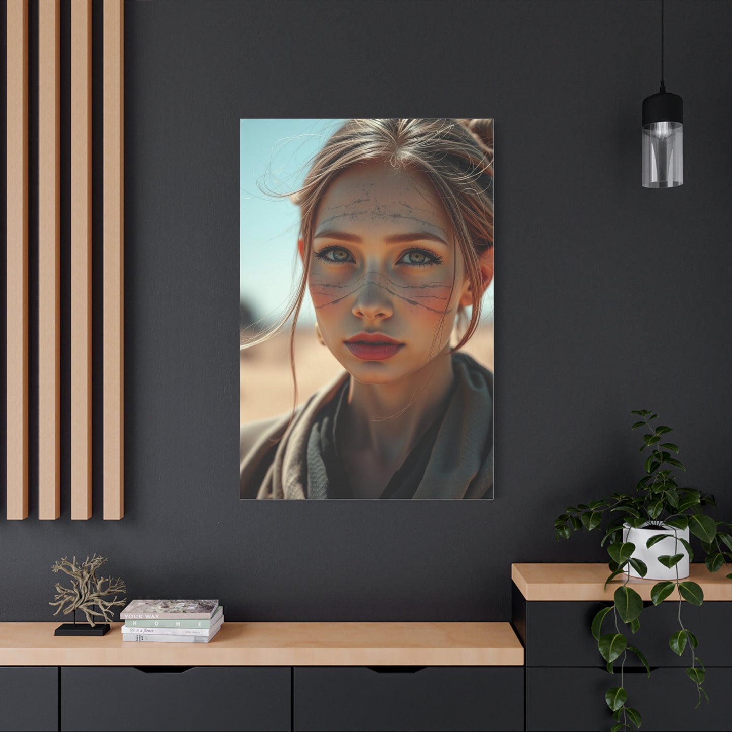 Supreme Black & Beige Art Collection Wall Art & Canvas Print