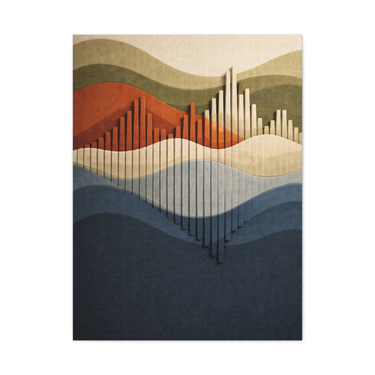 Futuristic Soundform Resonance Wall Art & Canvas Print