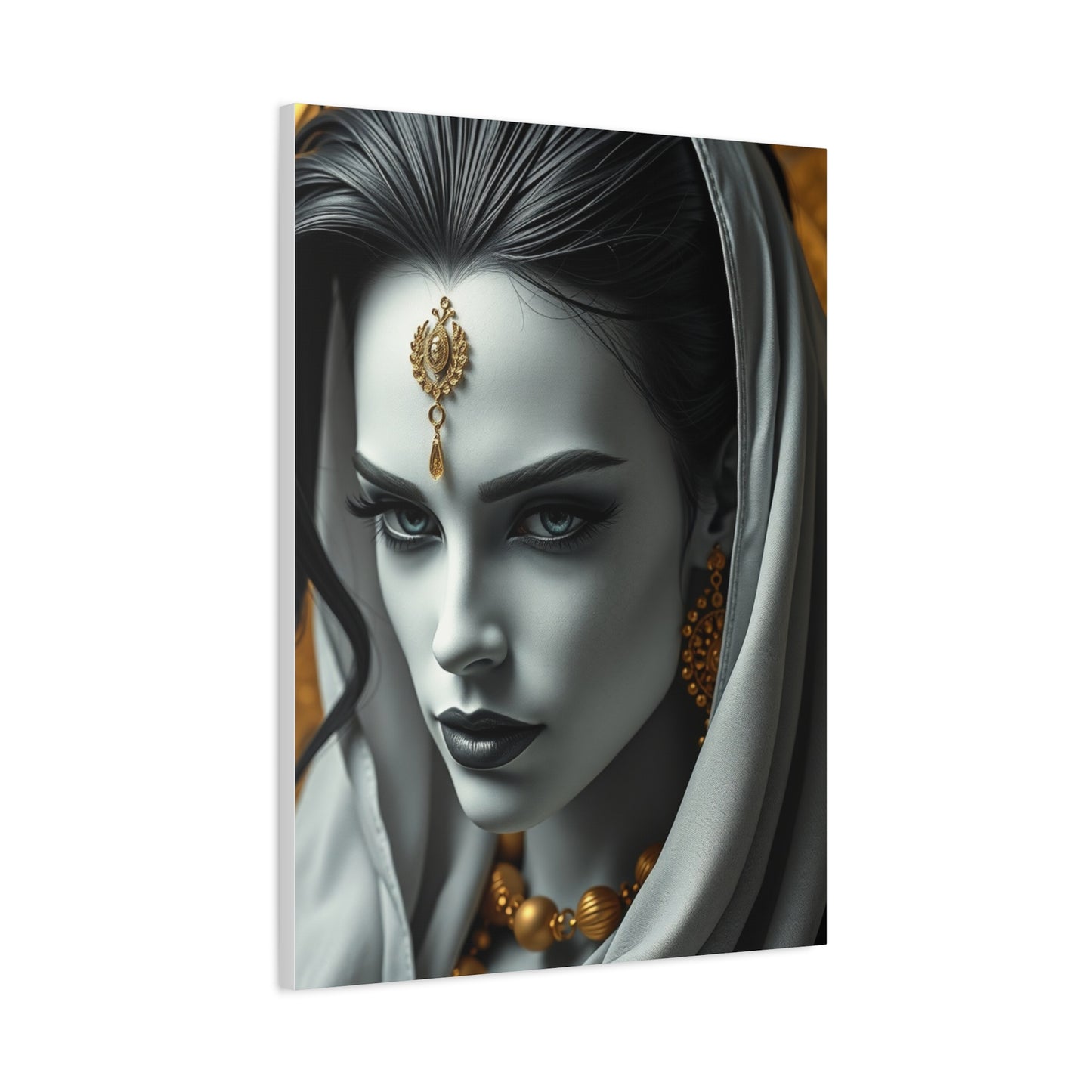 Masterpiece Black White and Gold Art Vision Wall Art & Canvas Print