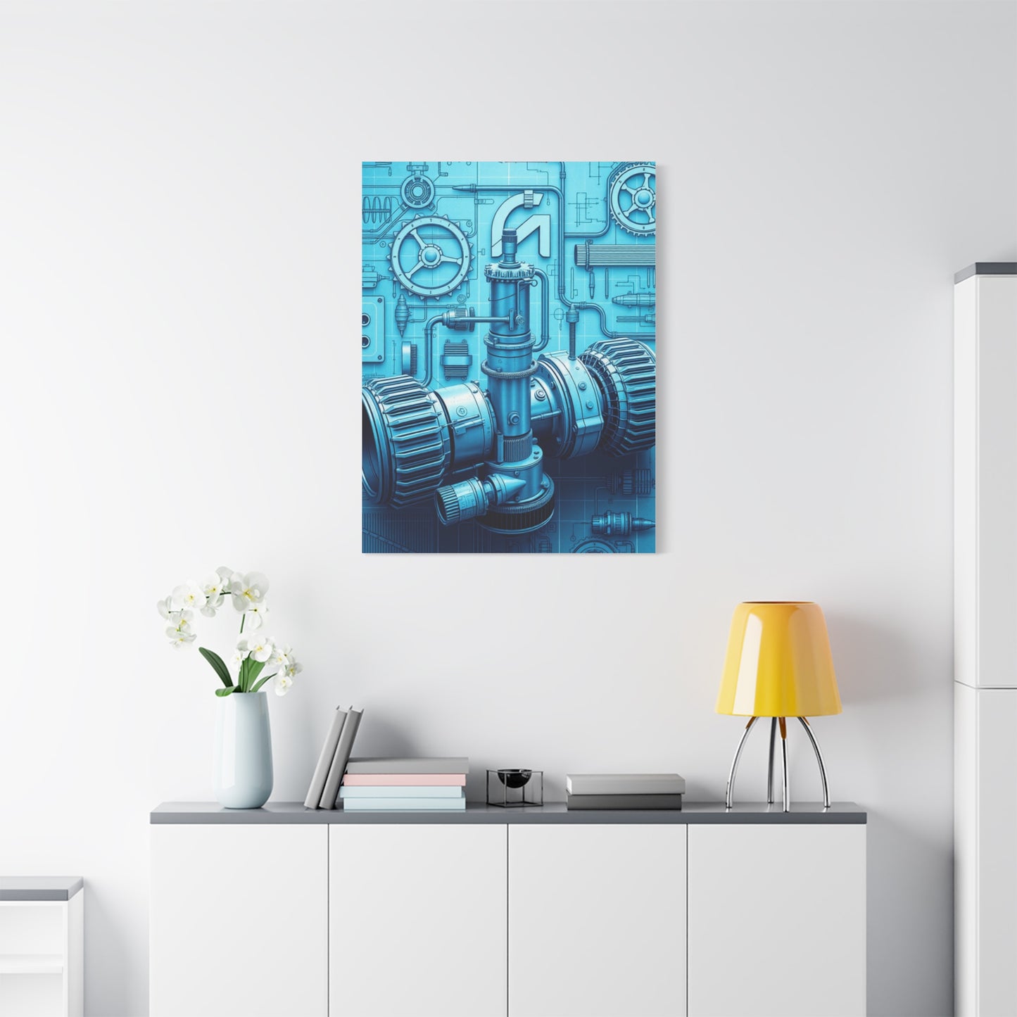 Supreme Engineering & Machinery Blueprints Art Collection Wall Art & Canvas Print
