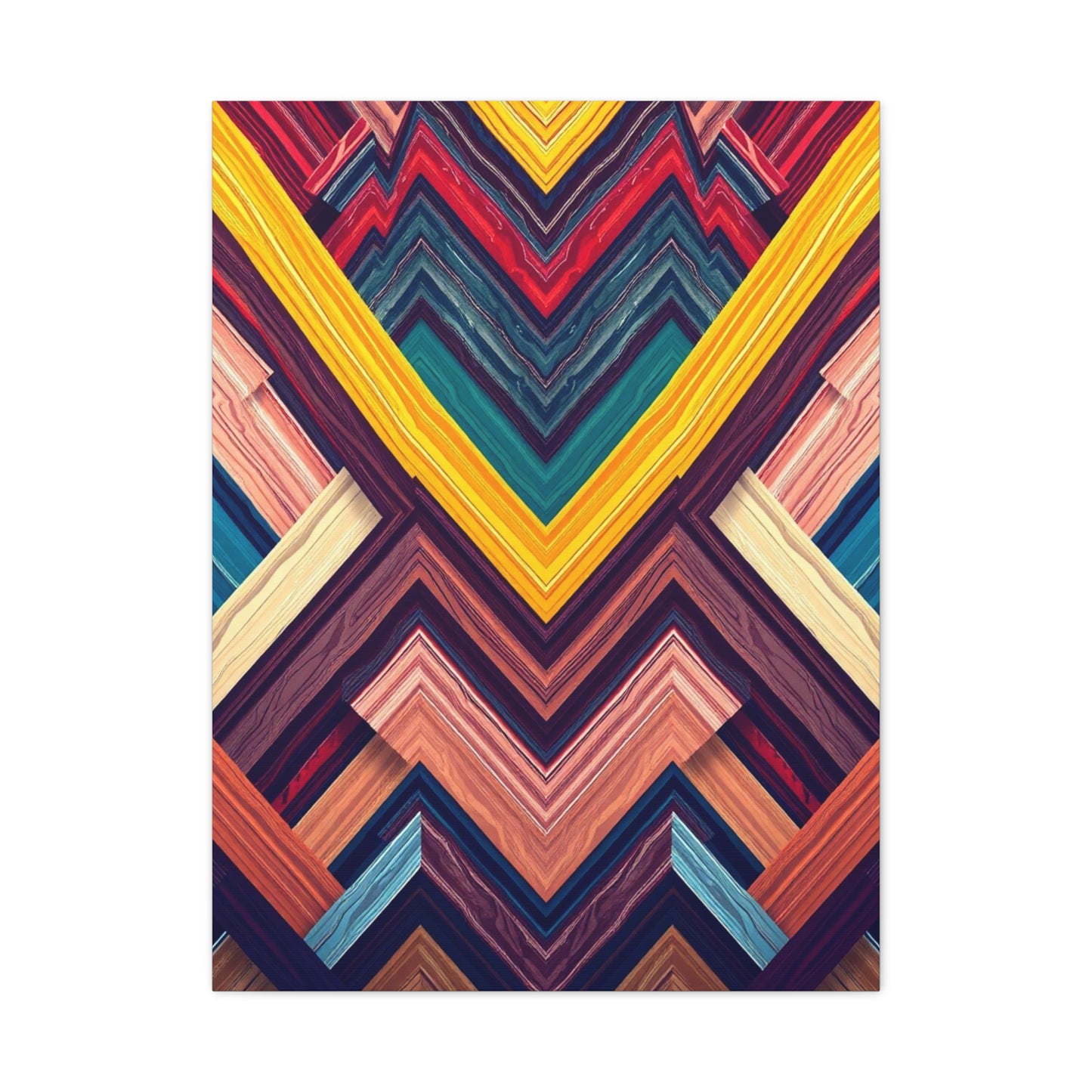 Elite Chevron Pattern Art Vision Wall Art & Canvas Print