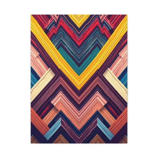 Elite Chevron Pattern Art Vision Wall Art & Canvas Print