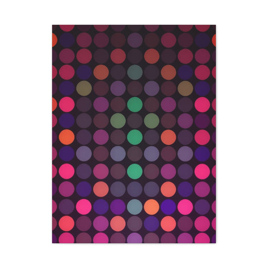 Masterpiece Polka Dot Pattern Art Vision Wall Art & Canvas Print
