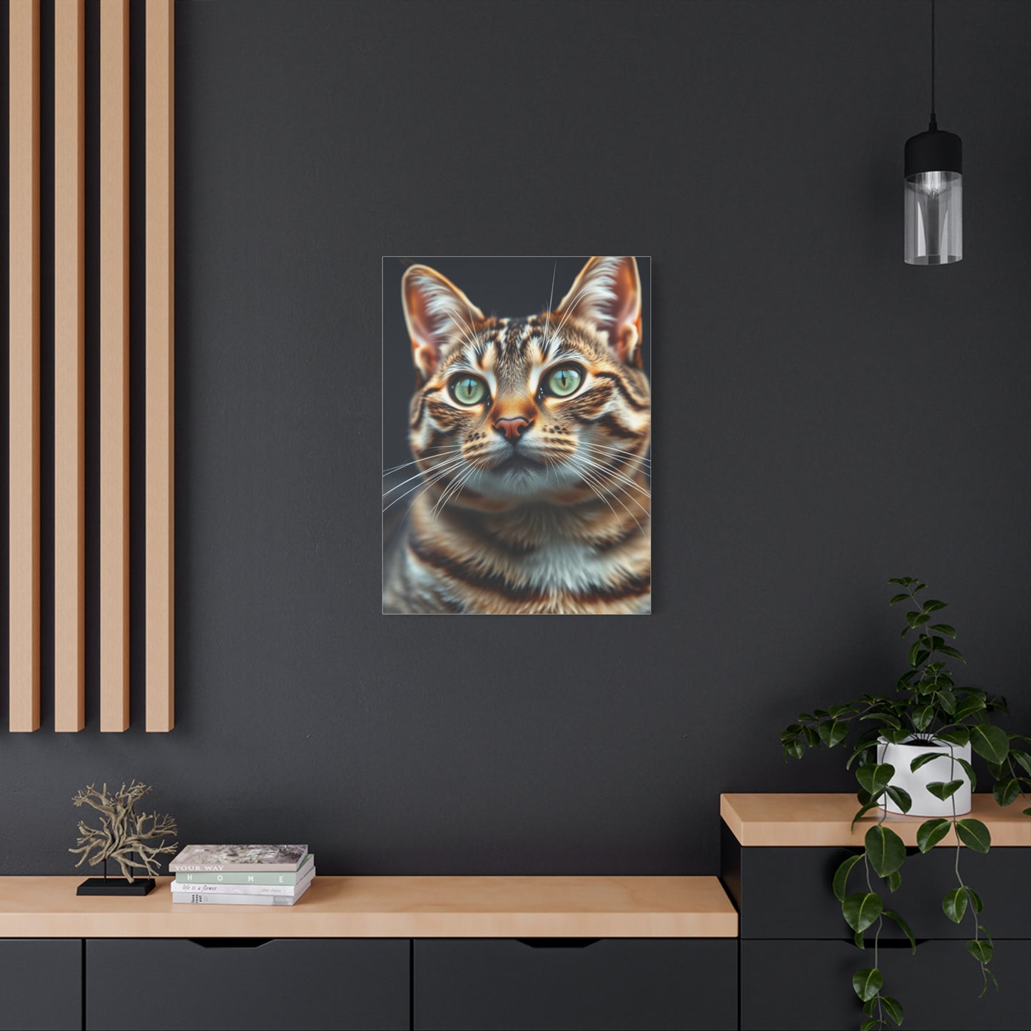 Tabby Cat Art Luxury Canvas Wall Art & Canvas Print