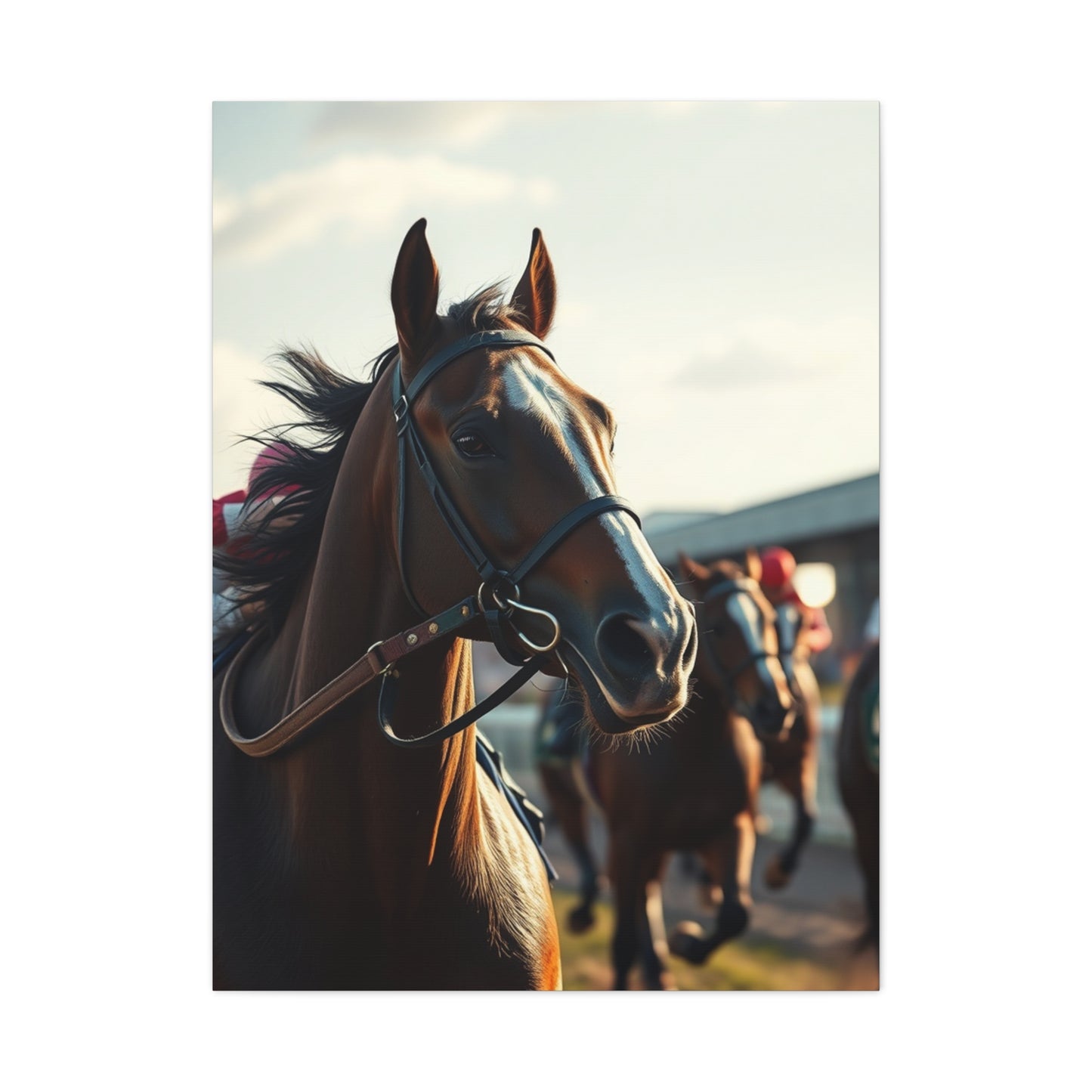 Masterpiece Horse Racing Art Vision Wall Art & Canvas Print