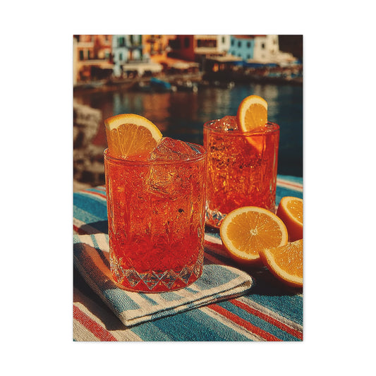 Aperol Spritz Terrace Drinks Wall Art & Canvas Print