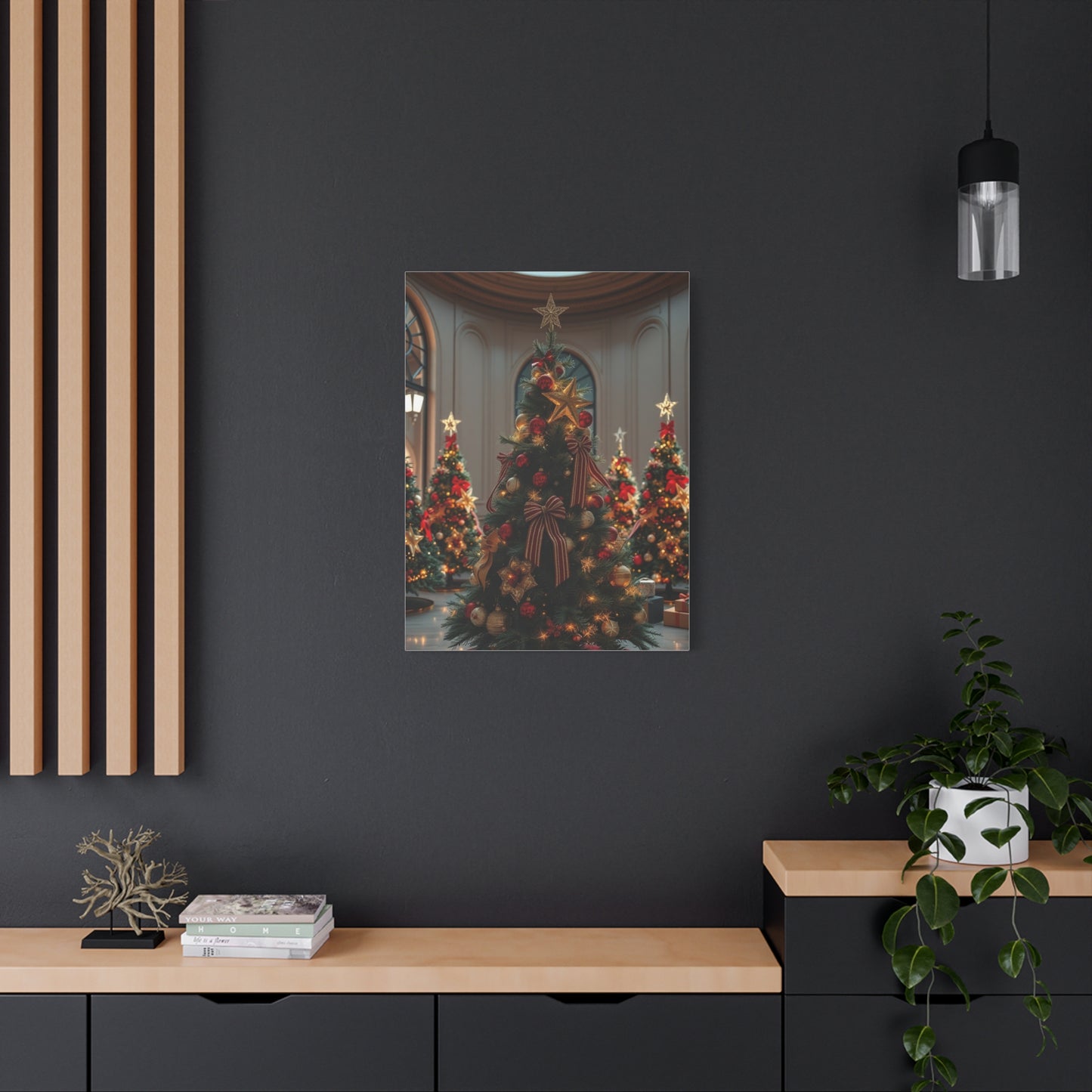 Supreme Christmas Trees & Wreath Art Collection Wall Art & Canvas Print