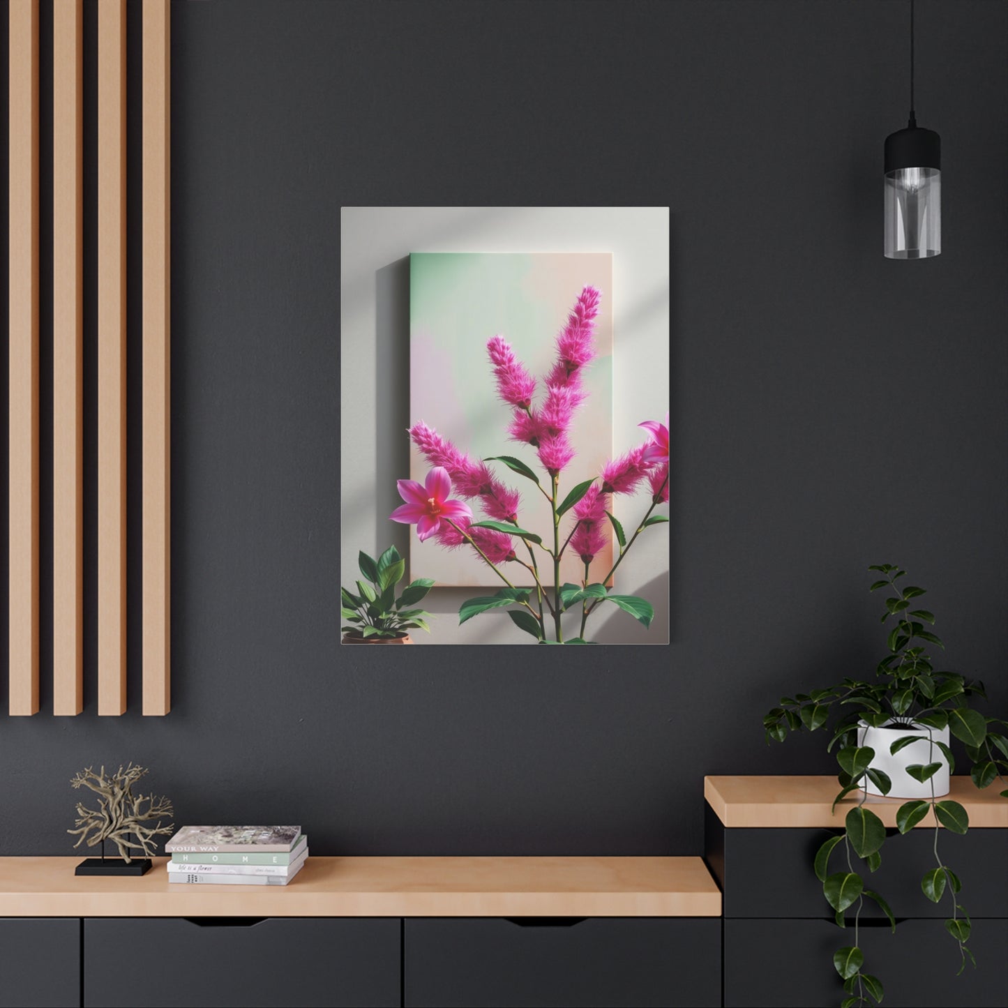 Supreme Green & Pink Canvas Art Collection Wall Art & Canvas Print