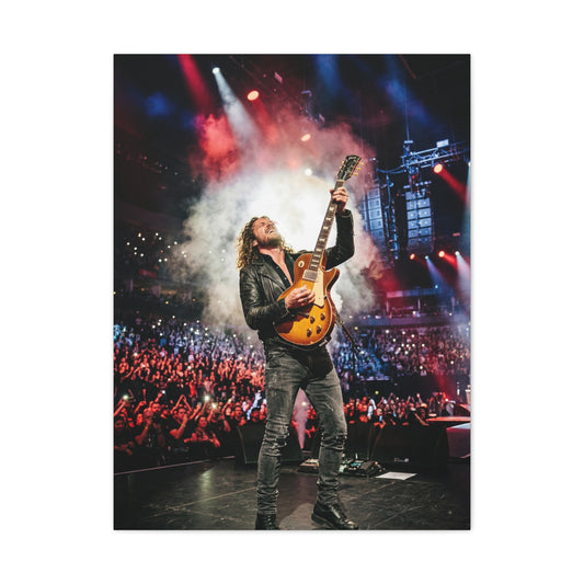 Live Concert Guitar Performance Wall Art & Canvas Print