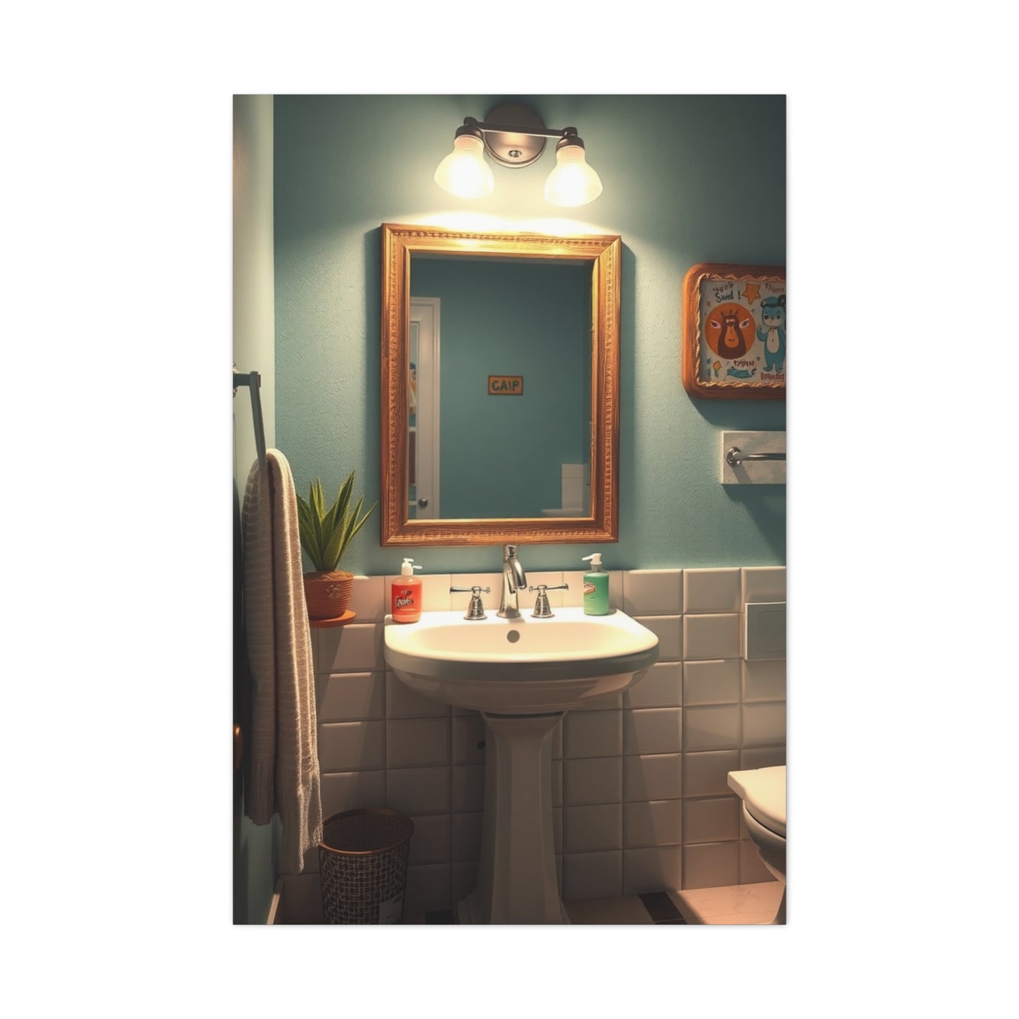 Kid’s Bathroom Art Luxury Canvas Wall Art & Canvas Print