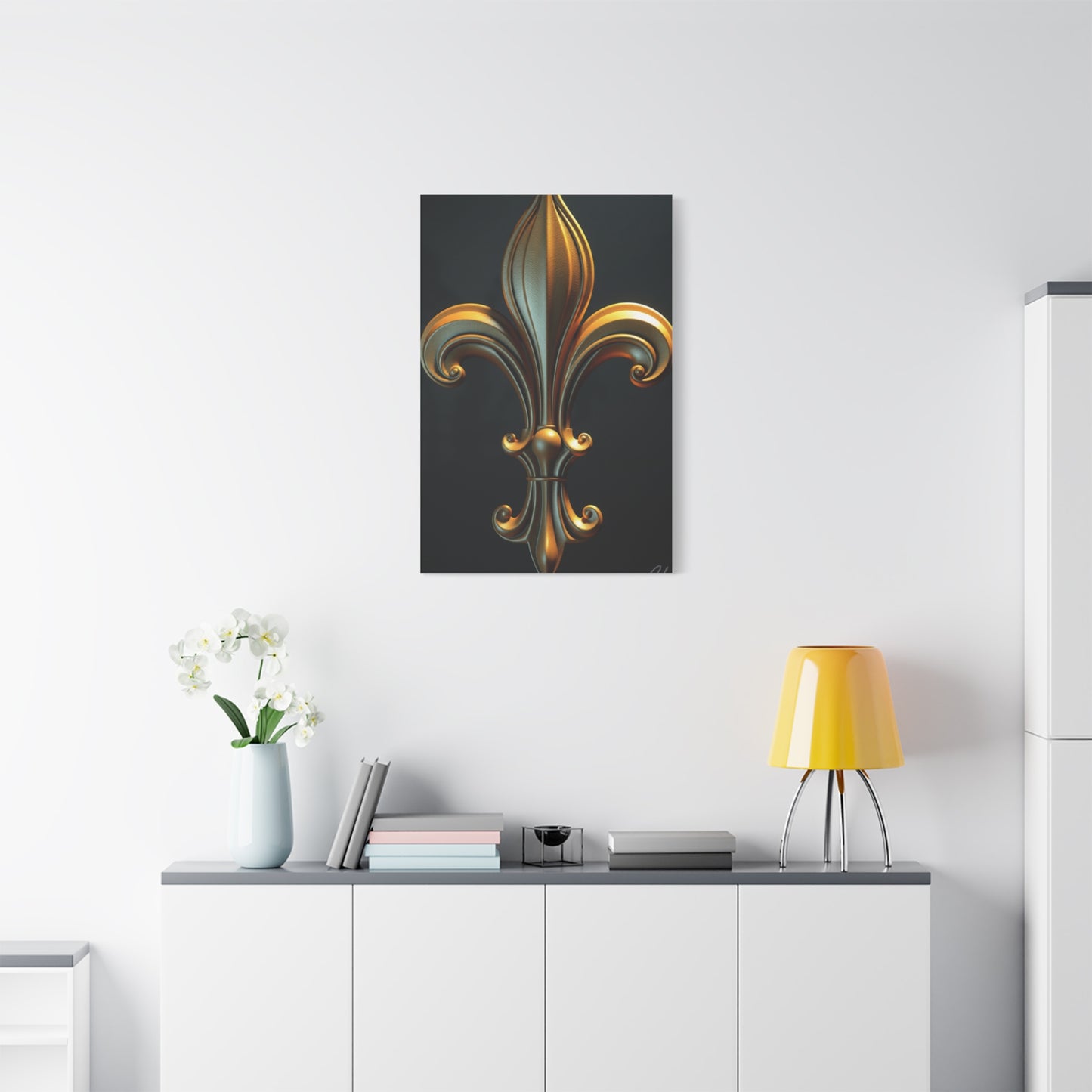 Fleur-de-Lis Art Luxury Canvas Wall Art & Canvas Print