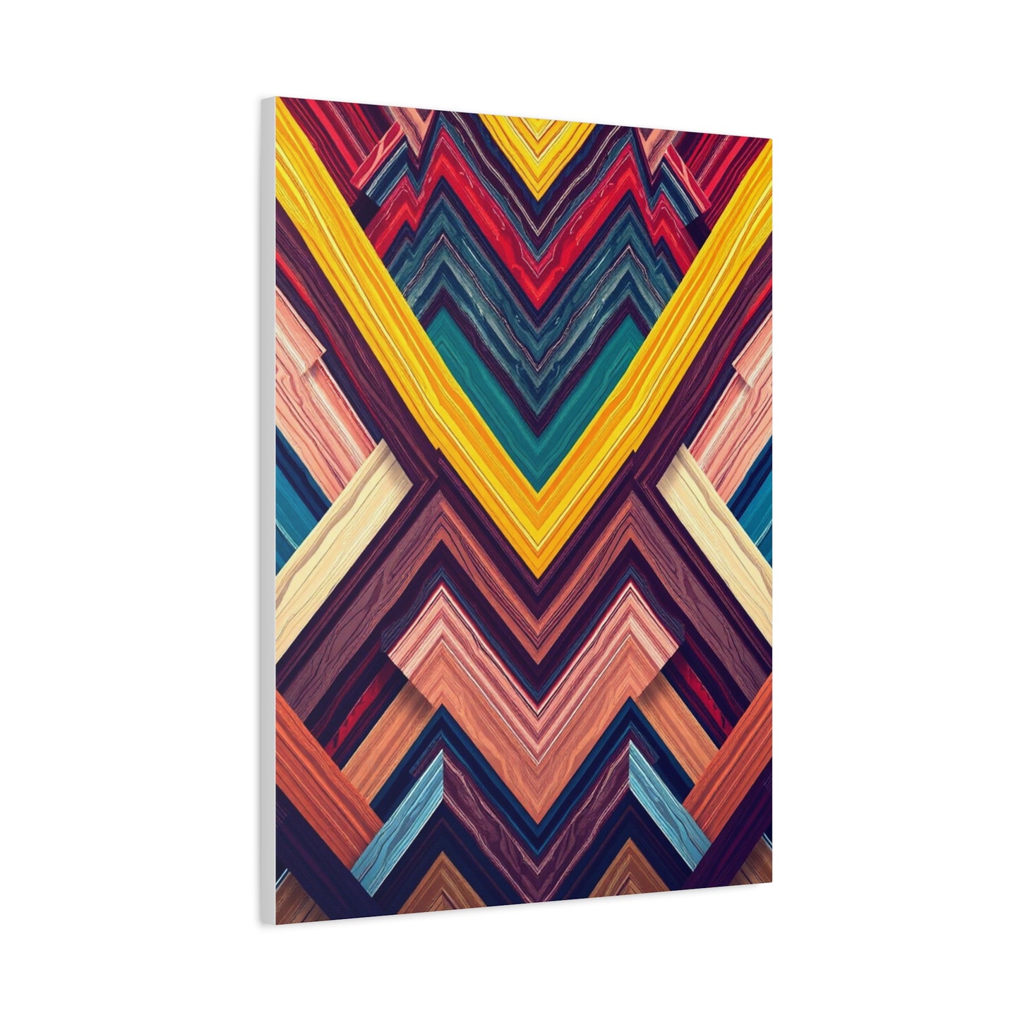 Elite Chevron Pattern Art Vision Wall Art & Canvas Print