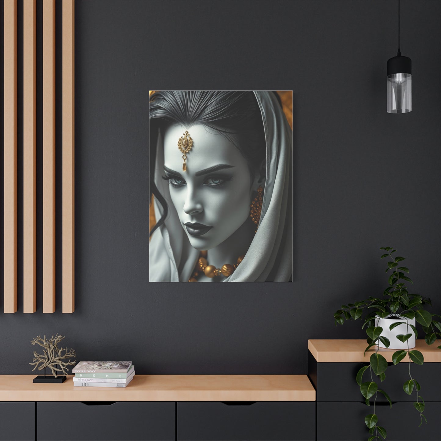 Masterpiece Black White and Gold Art Vision Wall Art & Canvas Print