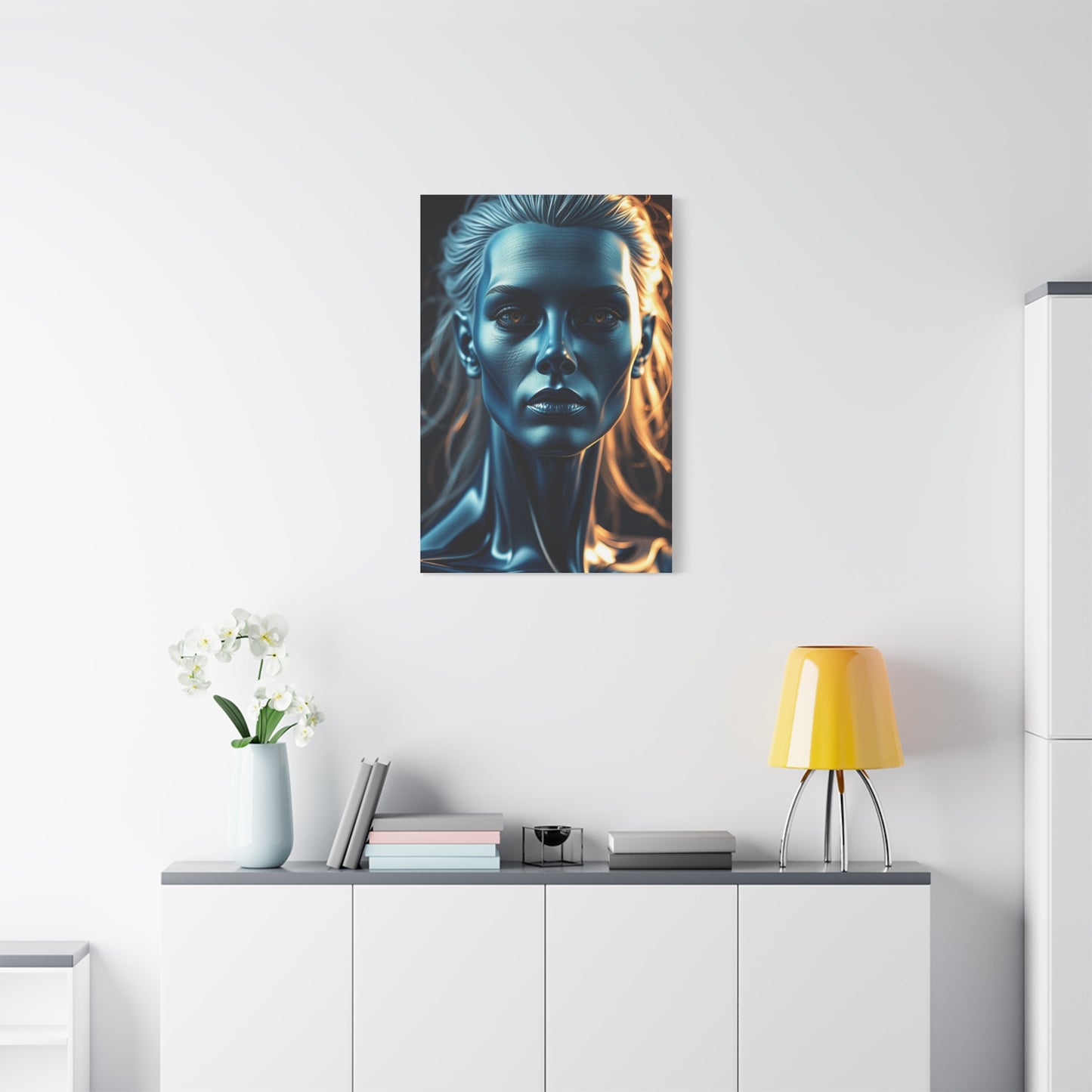 Elite Blue & Gray Art Vision Wall Art & Canvas Print