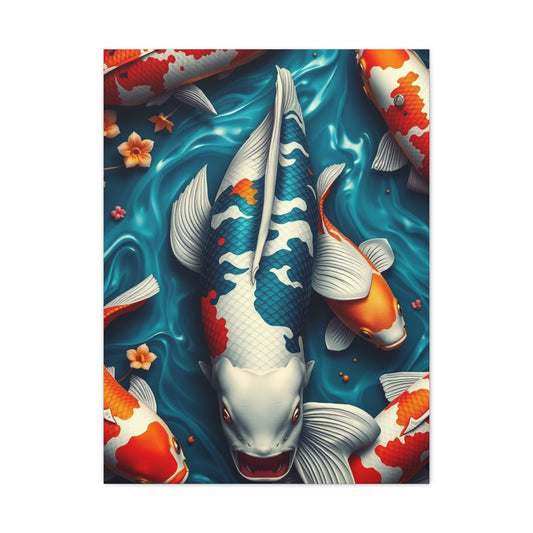 Koi Fish Art Refined Canvas Wall Art & Canvas Print