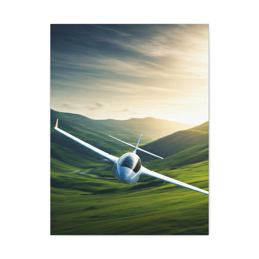 Sunset Valley Glider Flight Wall Art & Canvas Prints