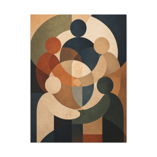 Corporate Unity Circle Composition Wall Art & Canvas Print
