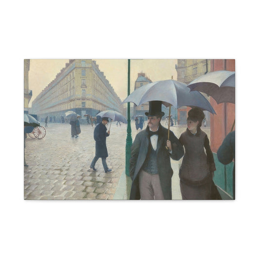 Paris Street Rainy Impression Wall Art & Canvas Prints