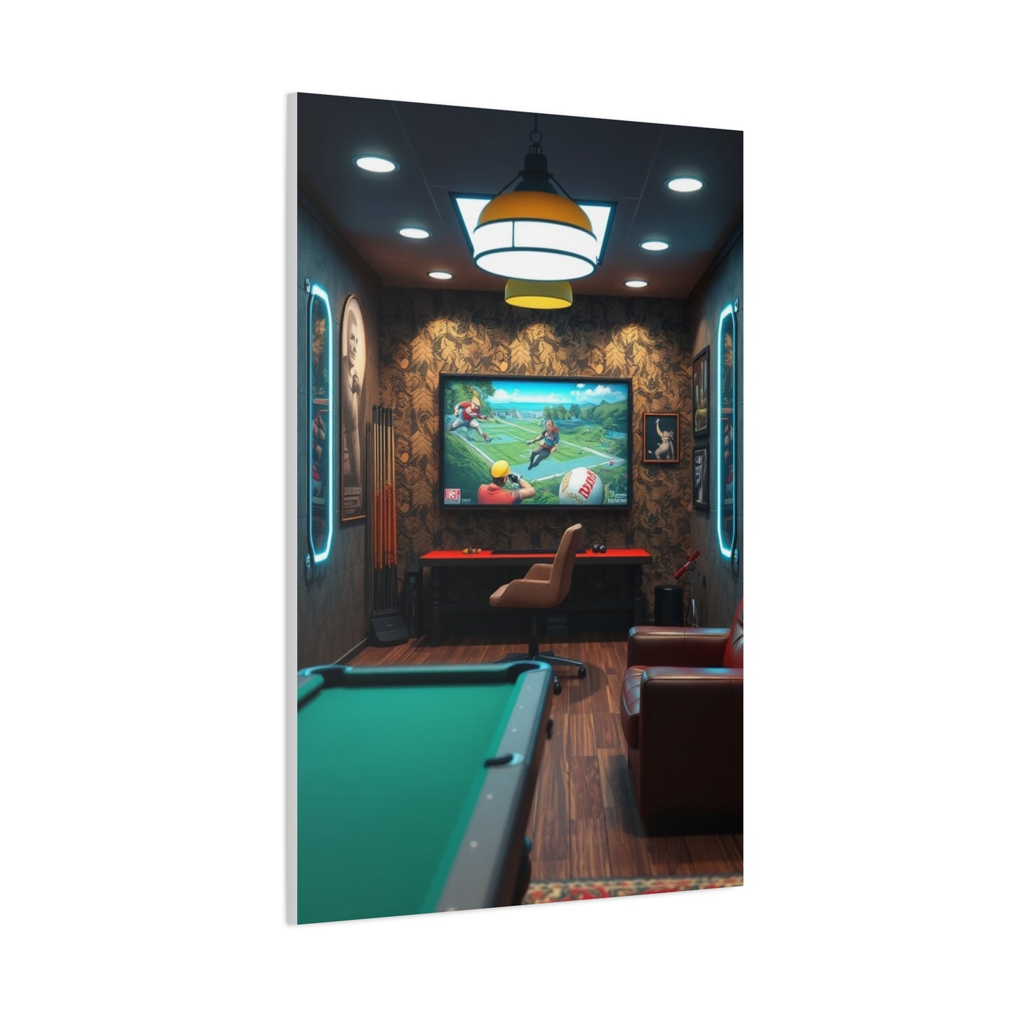 Masterpiece Game Room Art Vision Wall Art & Canvas Print