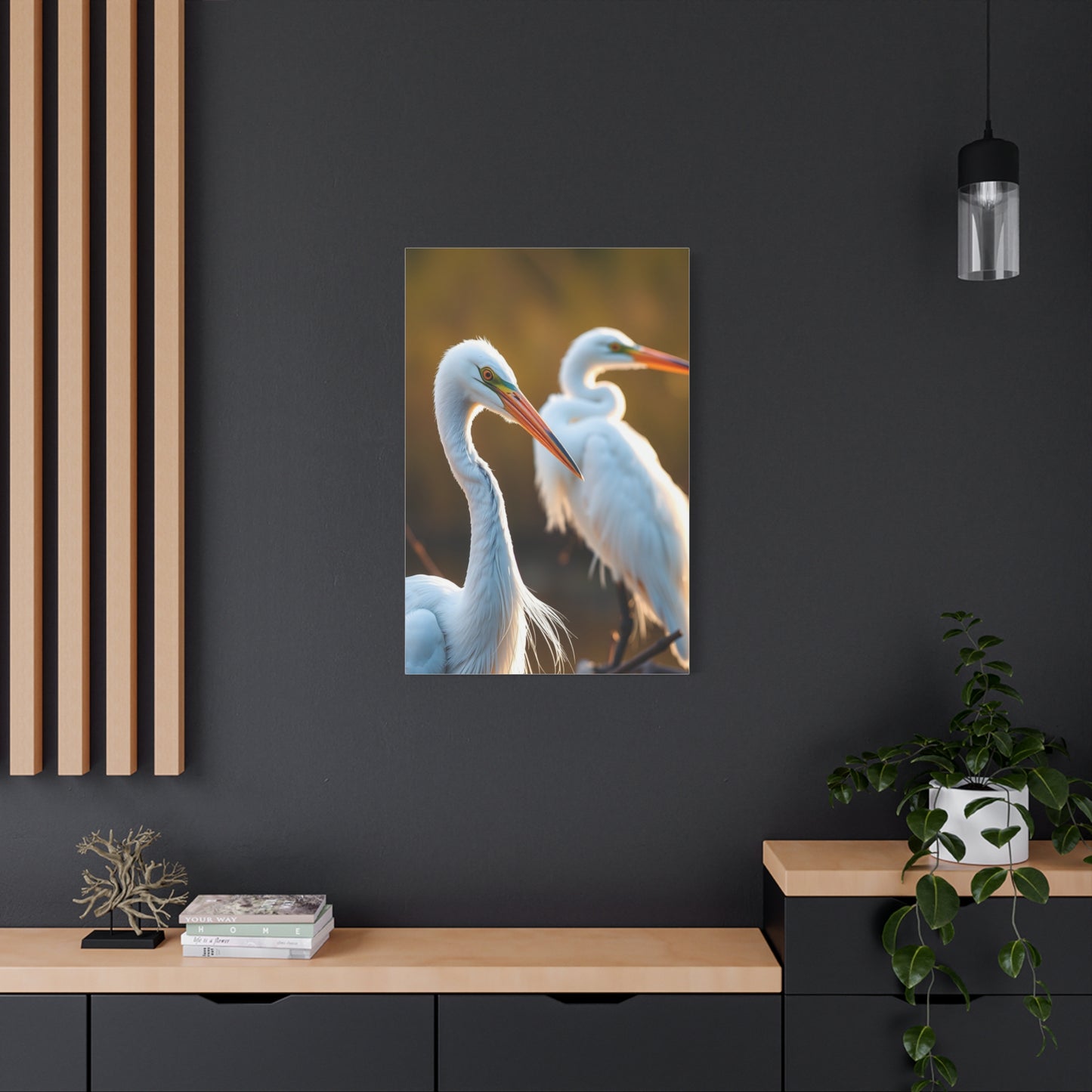 Herons and Egrets Art Luxury Canvas Wall Art & Canvas Print