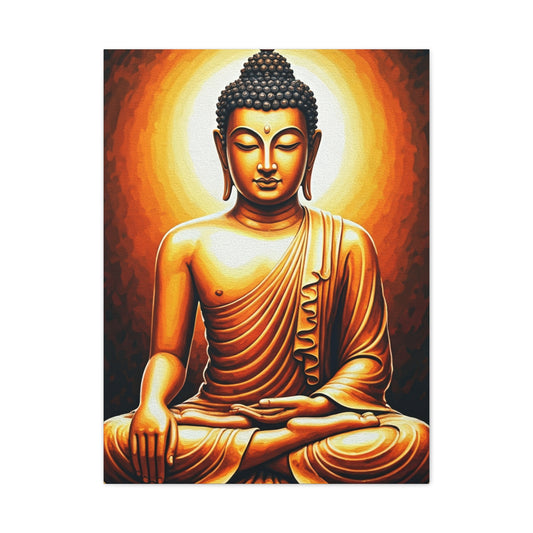 Sacred Enlightenment Buddha Figure Wall Art & Canvas Prints