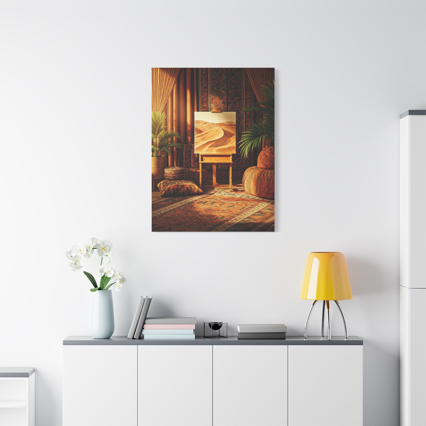 Bohemian Desert Studio Interior Wall Art & Canvas Prints