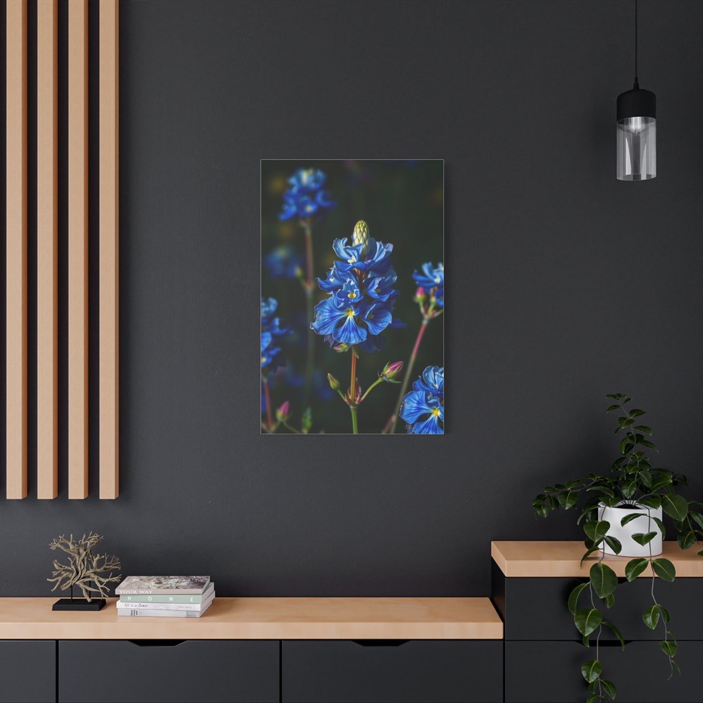 Masterpiece Bluebonnet Flower Art Vision Wall Art & Canvas Print