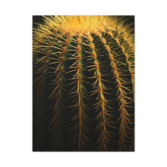 Desert Barrel Cactus Macro Texture Wall Art & Canvas Prints