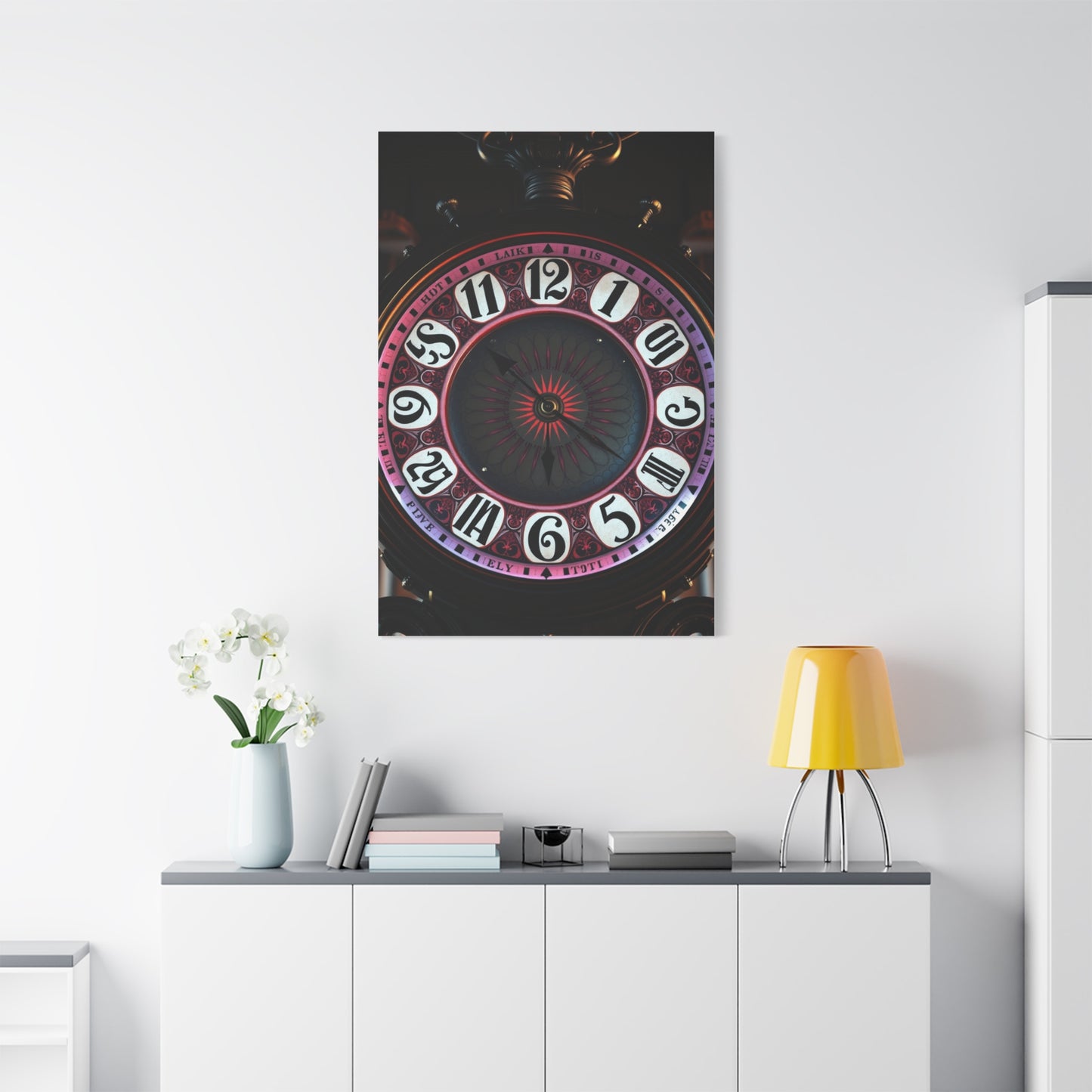 Vision Clock Art Art Wall Art & Canvas Print