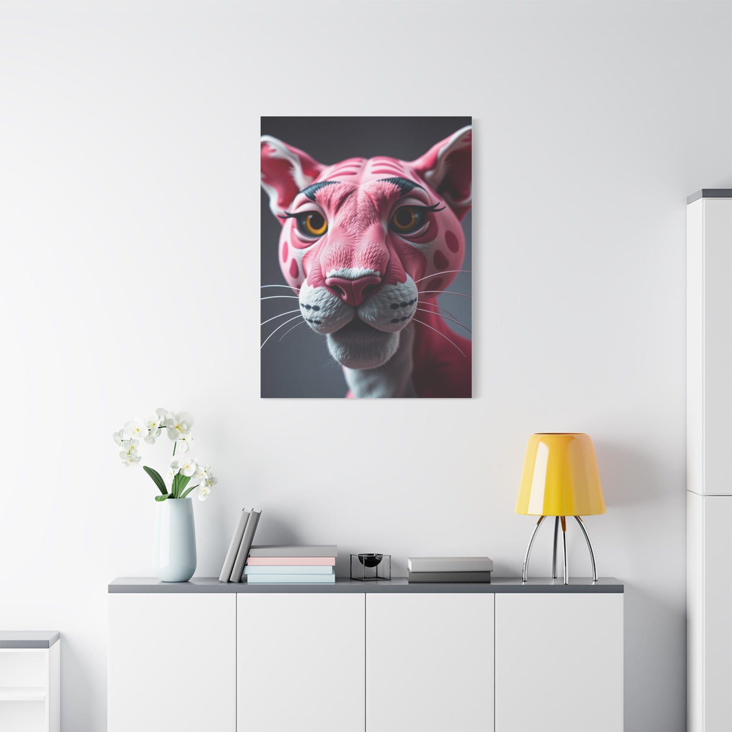 Pink Majesty Panther Wall Art Wall Art & Canvas Print