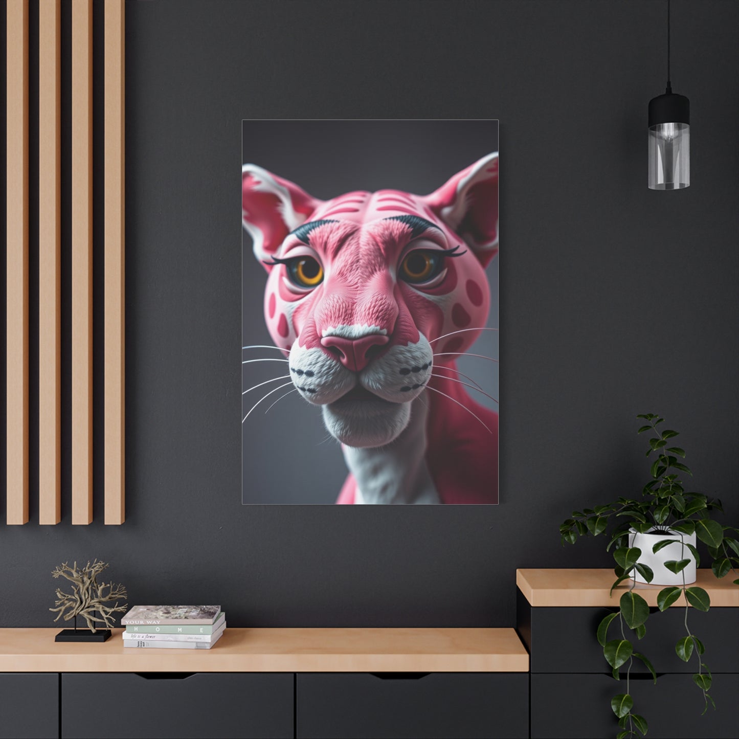Pink Majesty Panther Wall Art Wall Art & Canvas Print
