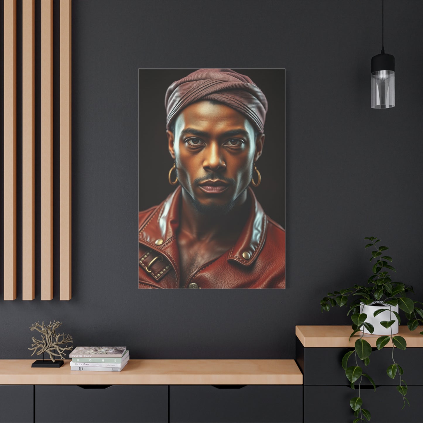 Vision Denim and Leather Art Art Wall Art & Canvas Print