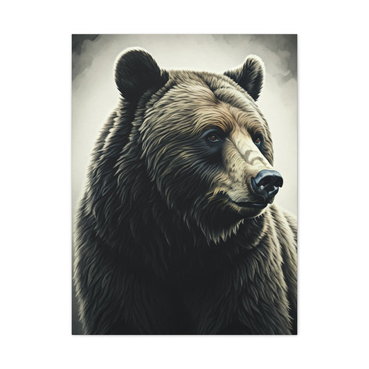 Majestic Brown Bear Portrait Wall Art & Canvas Prints