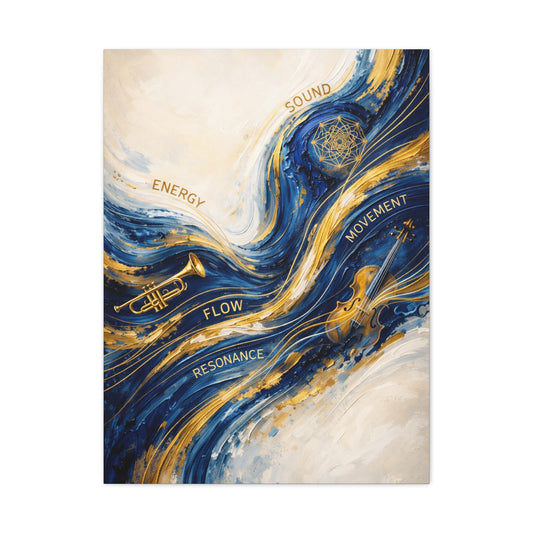 Energy Flow Resonance Abstract Wall Art & Canvas Print