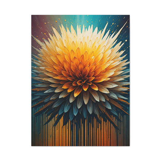 Solar Bloom Burst Wall Art & Canvas Print