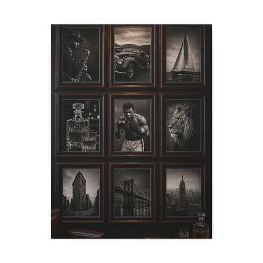 Executive Lounge Gallery Grid Wall Art & Canvas Print