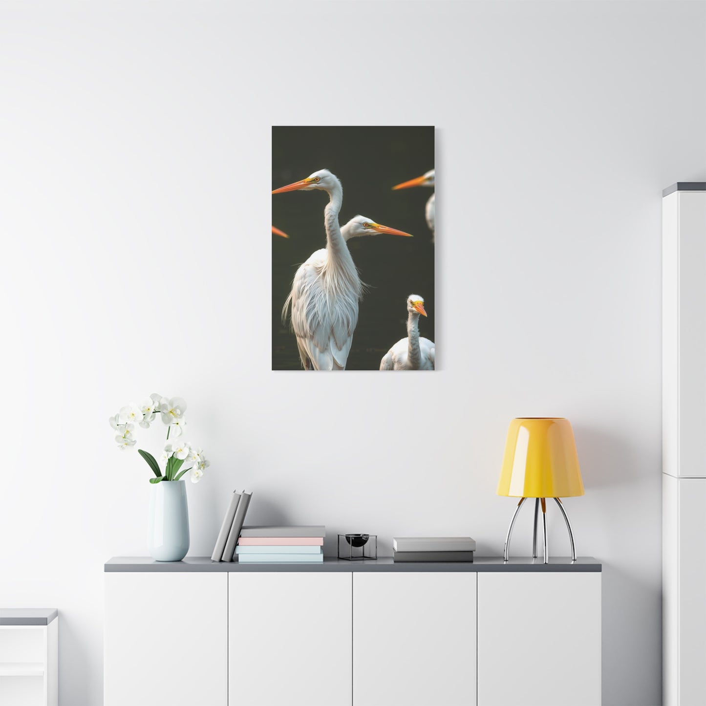 Masterpiece Herons and Egrets Art Vision Wall Art & Canvas Print