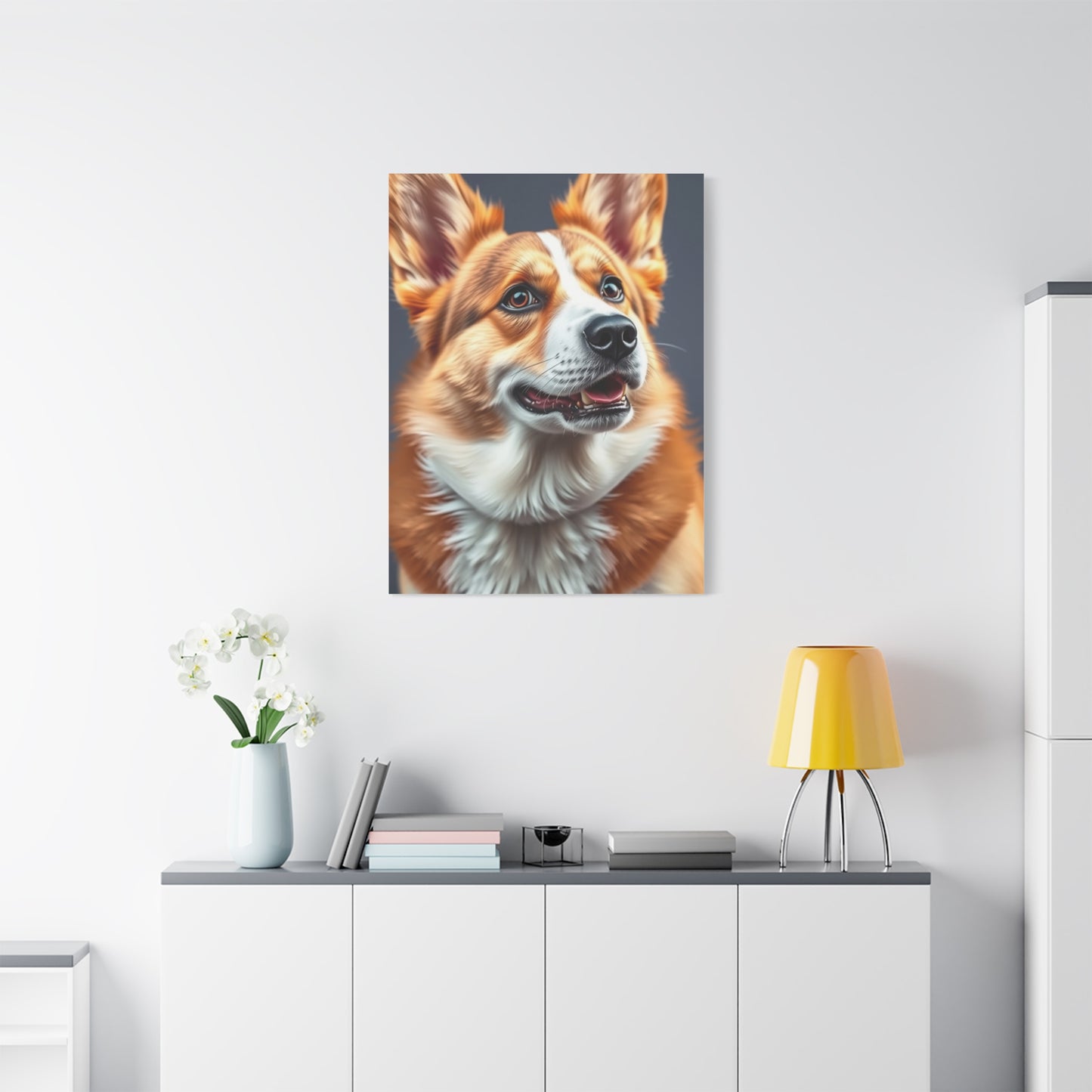 Corgi Dog Art Refined Canvas Wall Art & Canvas Print