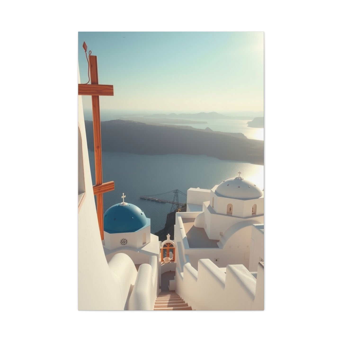 Masterpiece Santorini Art Vision Wall Art & Canvas Print