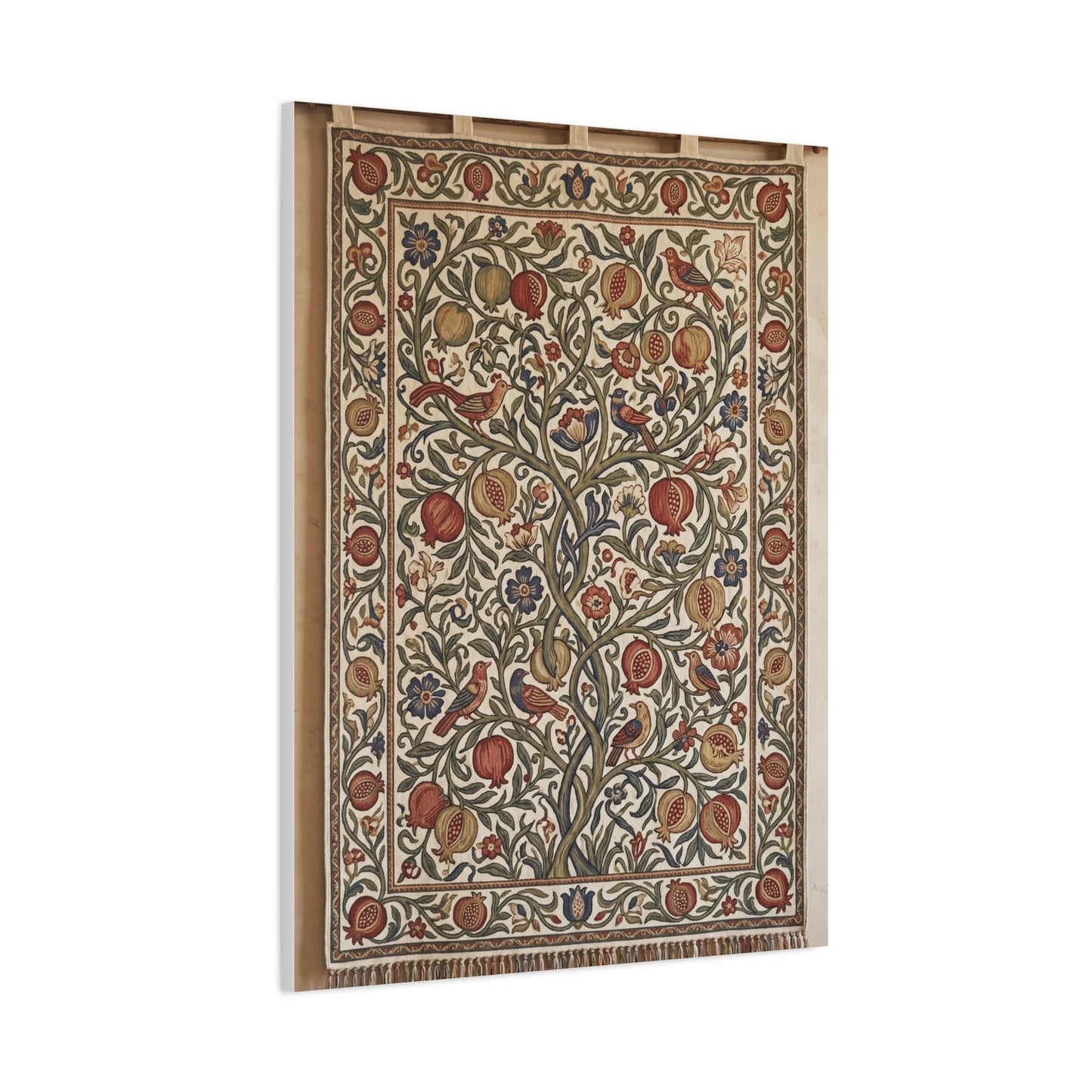 Medieval Floral Tree Tapestry Wall Art & Canvas Print