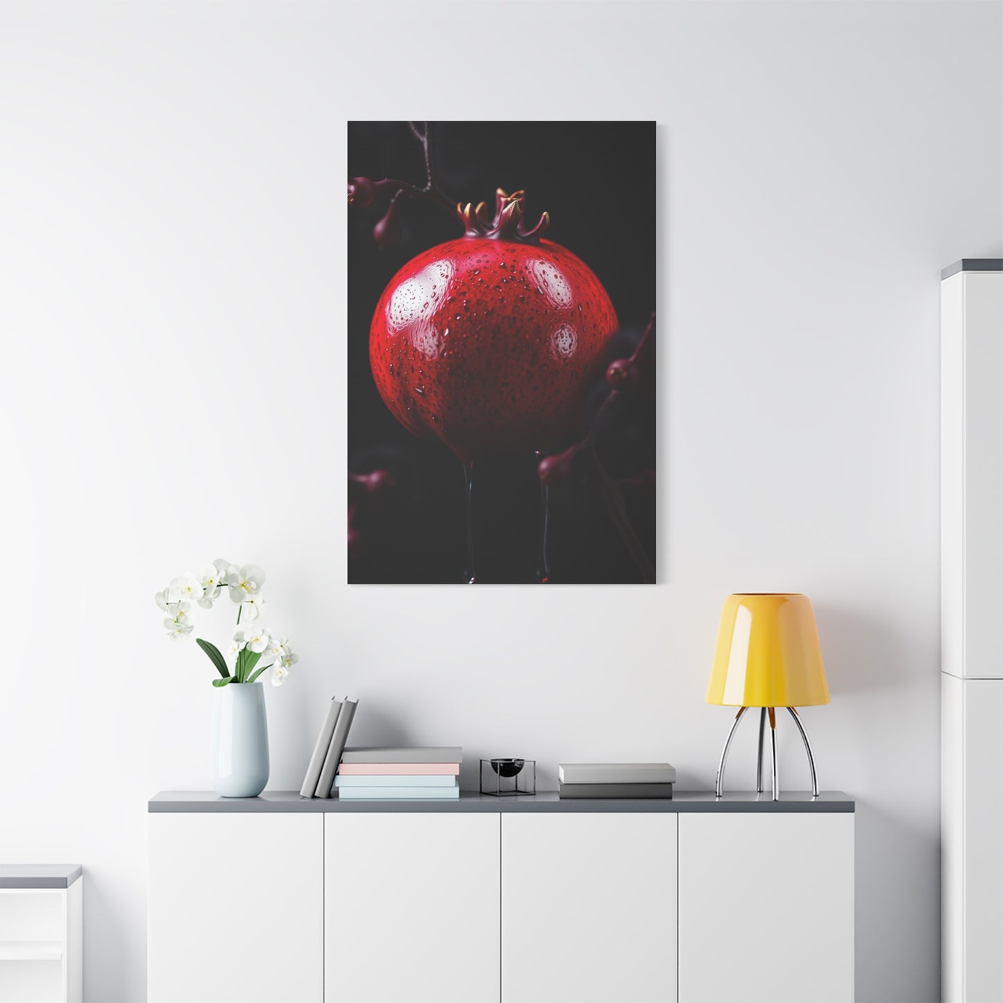 Pomegranate Noir Wall Art Luxury Canvas Wall Art & Canvas Print