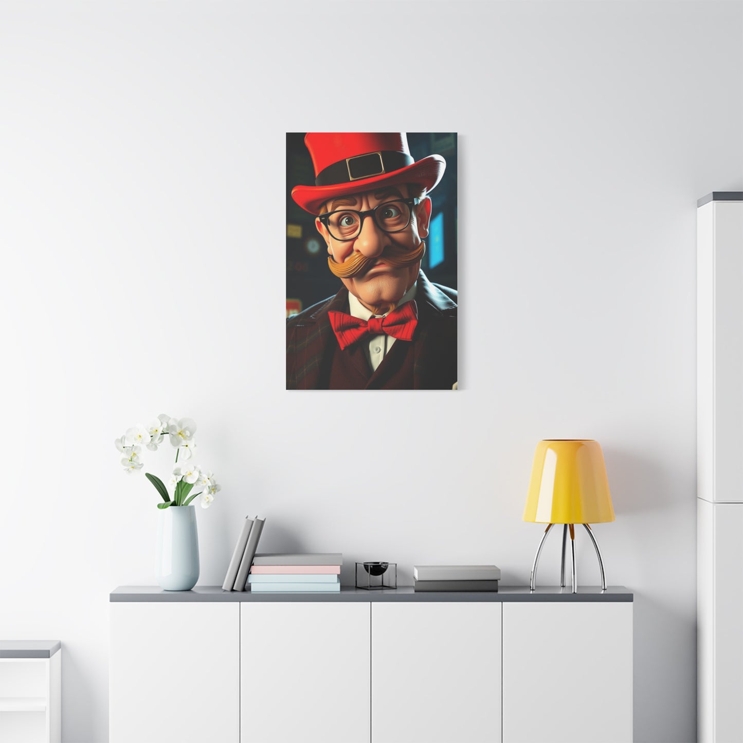 Rich Uncle Pennybags Art Refined Canvas Wall Art & Canvas Print
