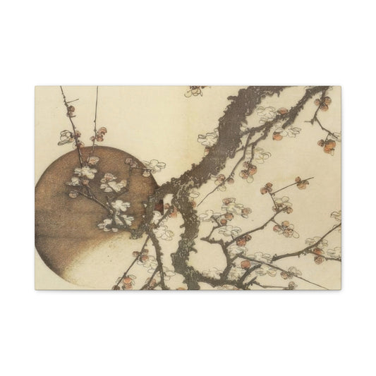 Katsushika Hokusai Plum Blossom And The Moon Wall Art & Canvas Prints